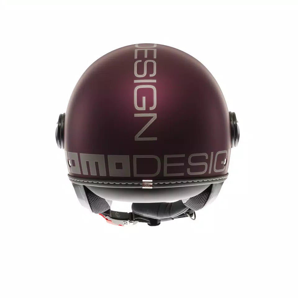 MOMODESIGN FGTR EVO MATT AMARENA / SILVER - JET HELMET WITH DUAL VISOR E2206