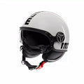 MOMODESIGN FGTR EVO WHITE QUARZ / BLACK - JET HELMET WITH DUAL VISOR E2206