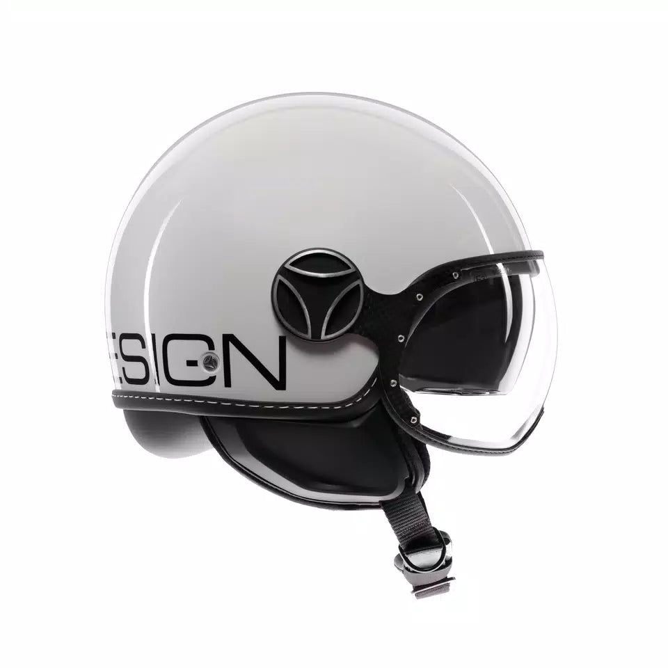 MOMODESIGN FGTR EVO WHITE QUARZ / BLACK - JET HELMET WITH DUAL VISOR E2206