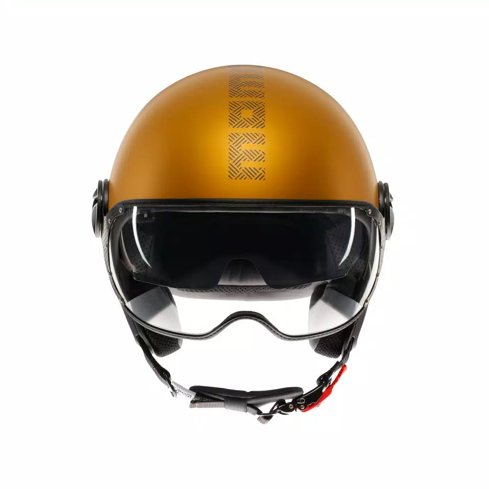 MOMODESIGN FGTR EVO MATT OCRA / GREY - JET HELMET WITH DUAL VISOR E2206