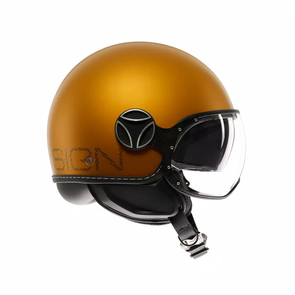 MOMODESIGN FGTR EVO MATT OCRA / GREY - JET HELMET WITH DUAL VISOR E2206