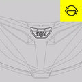 Replacement of visor locking button for Racing helmets