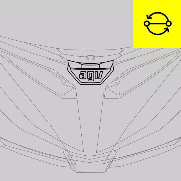 Replacement of visor locking button for Racing helmets