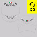 Replacement of the vents for Racing helmets