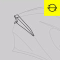 Standard spoiler replacement (K5, K5 S, K-5 Jet)