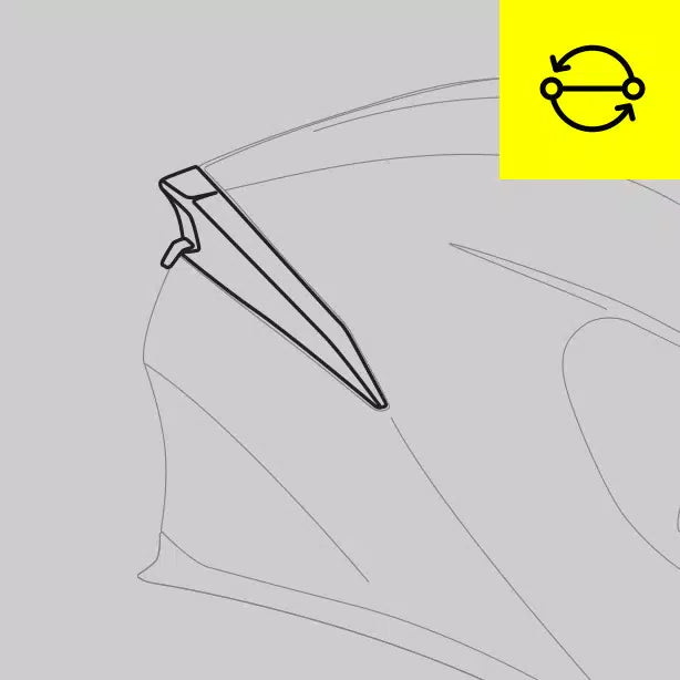 Standard spoiler replacement (K5, K5 S, K-5 Jet)