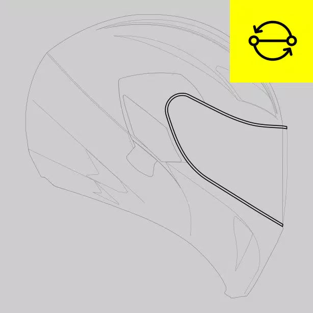Replacement of the visor trim Compact and Compact ST