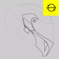 Compact and Compact ST chin guard replacement (chin guard mechanisms included)