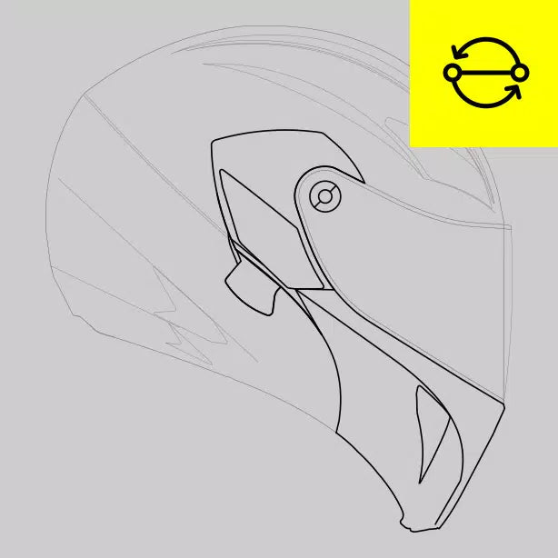 Compact and Compact ST chin guard replacement (chin guard mechanisms included)