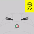 Rear vent replacement for AGV Off-Road helmets