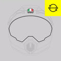 Replacement of the visor trim (partial or entire) for AGV Off-Road helmets
